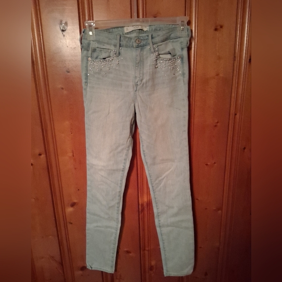 Abercrombie & Fitch Light Blue Skinny Jeans - Picture 1 of 6
